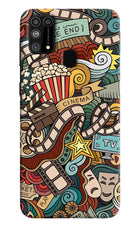 Cinema Abstract Samsung M31/F41 Hard Case Back Cover by Casekaro