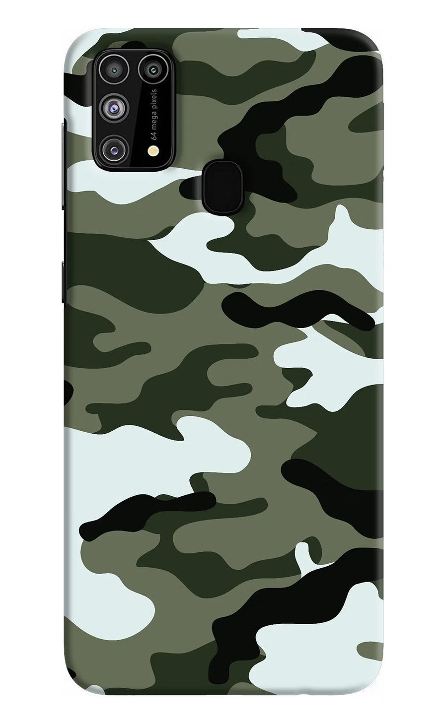 Camouflage Samsung M31/F41 Back Cover, Hard case