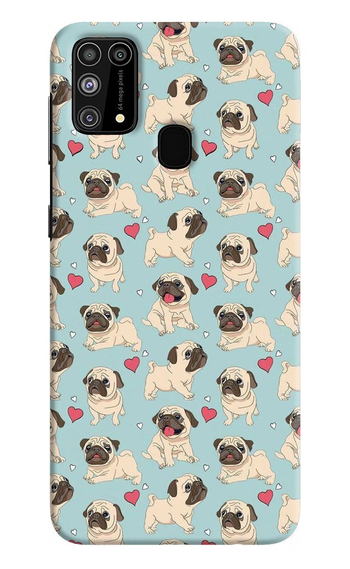 Pug Dog Samsung M31/F41 Hard Case Back Cover by Casekaro