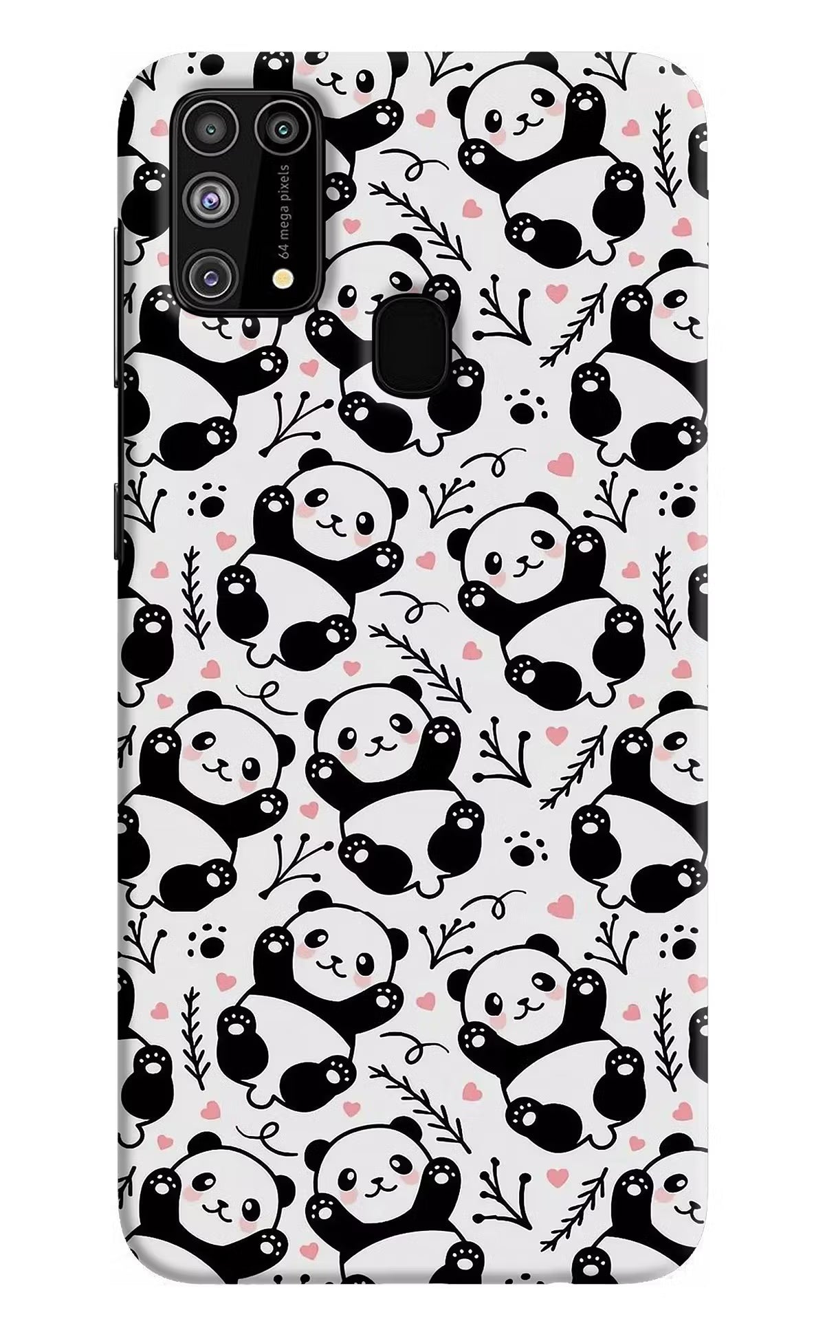 Cute Panda Samsung M31/F41 Hard Case Back Cover by Casekaro
