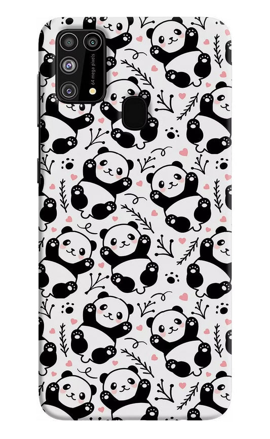Cute Panda Samsung M31/F41 Hard Case Back Cover by Casekaro
