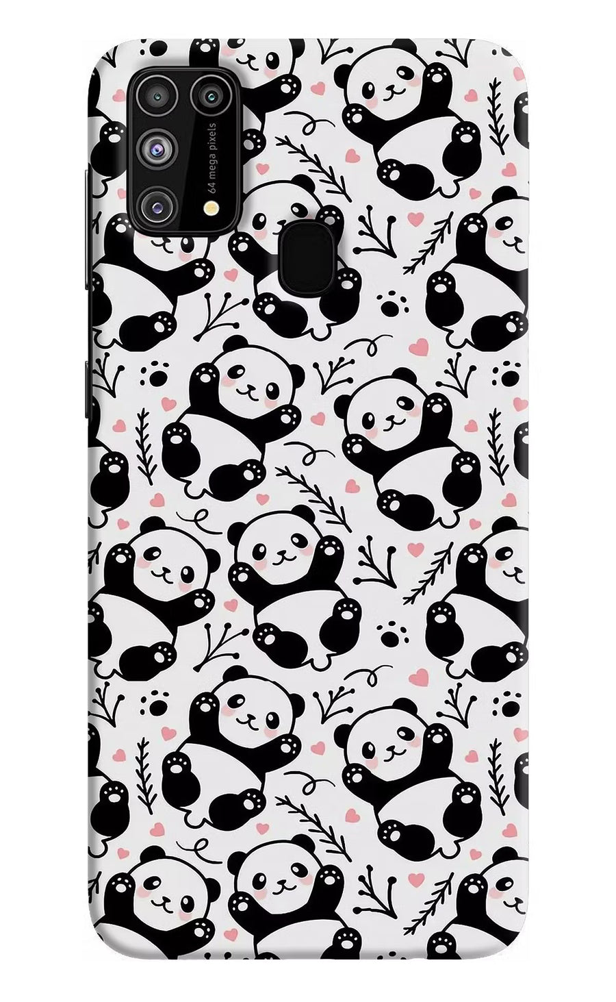Cute Panda Samsung M31/F41 Back Cover, Hard case