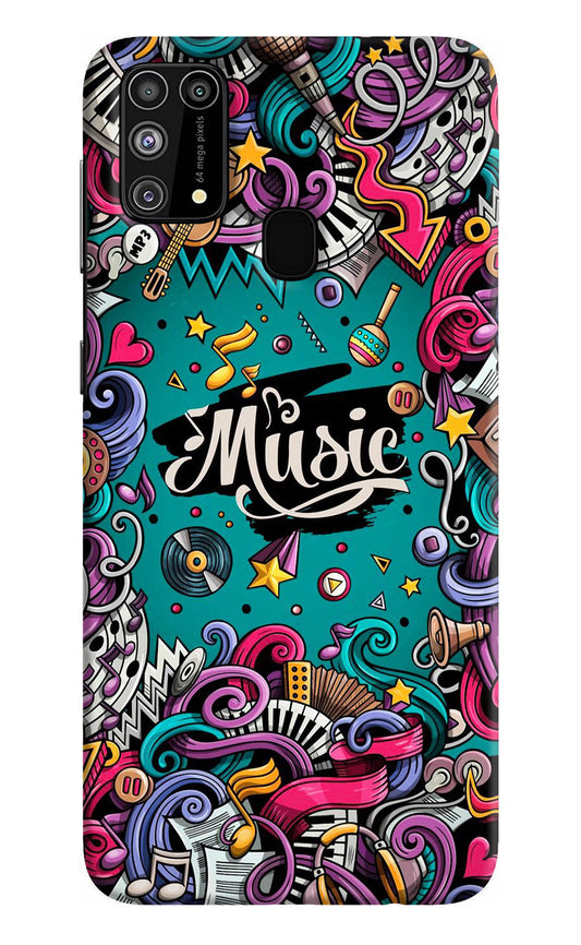 Music Graffiti Samsung M31/F41 Hard Case Back Cover by Casekaro