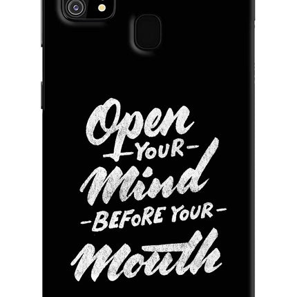 Open Your Mind Before Your Mouth Samsung M31/F41 Hard Case Back Cover by Casekaro