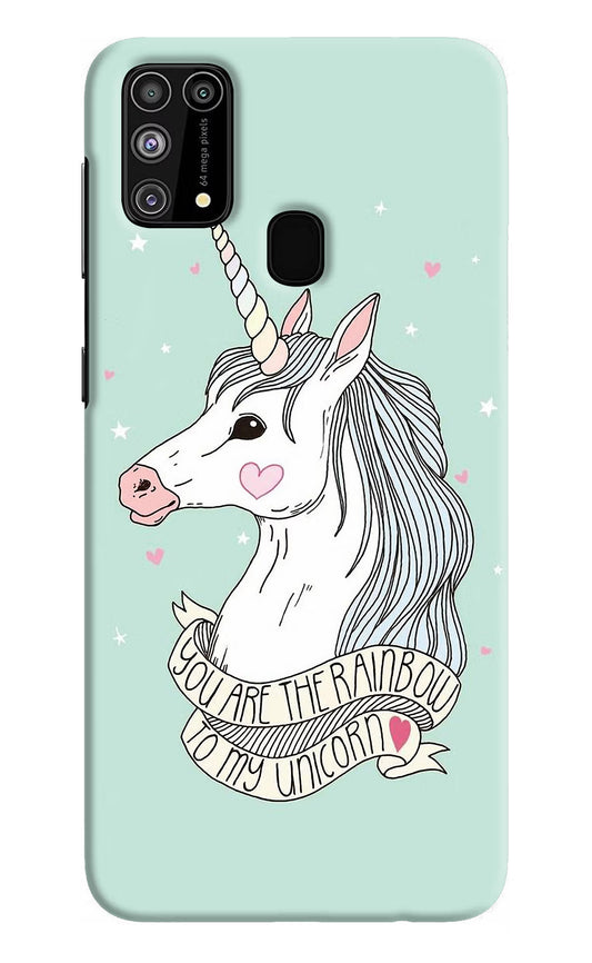 Unicorn Wallpaper Samsung M31/F41 Hard Case Back Cover by Casekaro