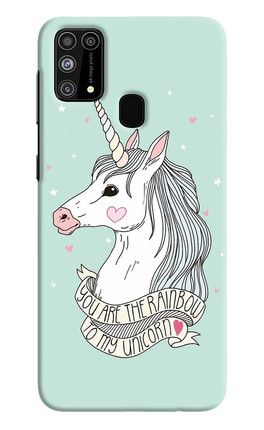Unicorn Wallpaper Samsung M31/F41 Back Cover, Hard case