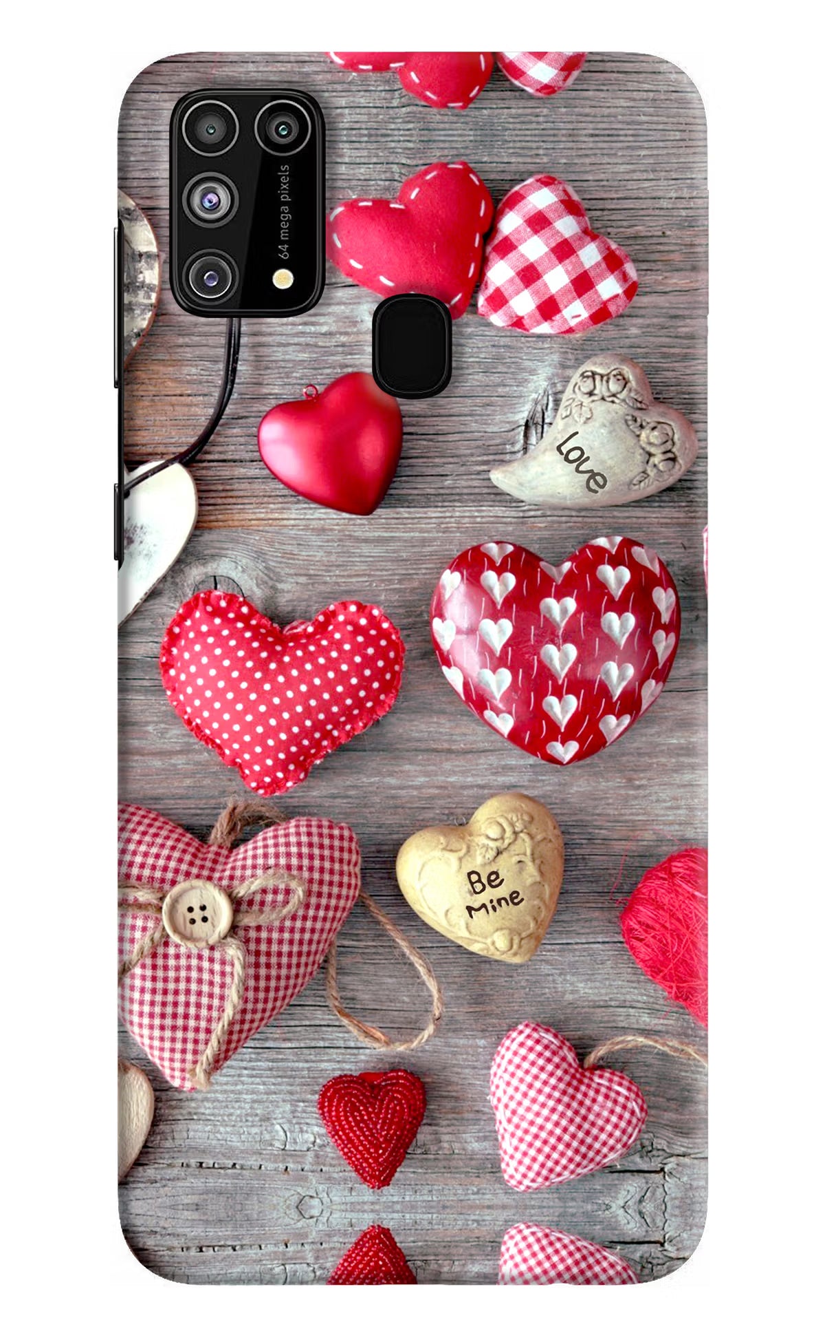 Love Wallpaper Samsung M31/F41 Hard Case Back Cover by Casekaro