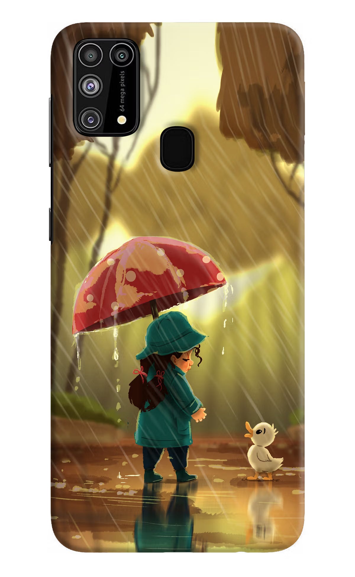 Rainy Day Samsung M31/F41 Hard Case Back Cover by Casekaro