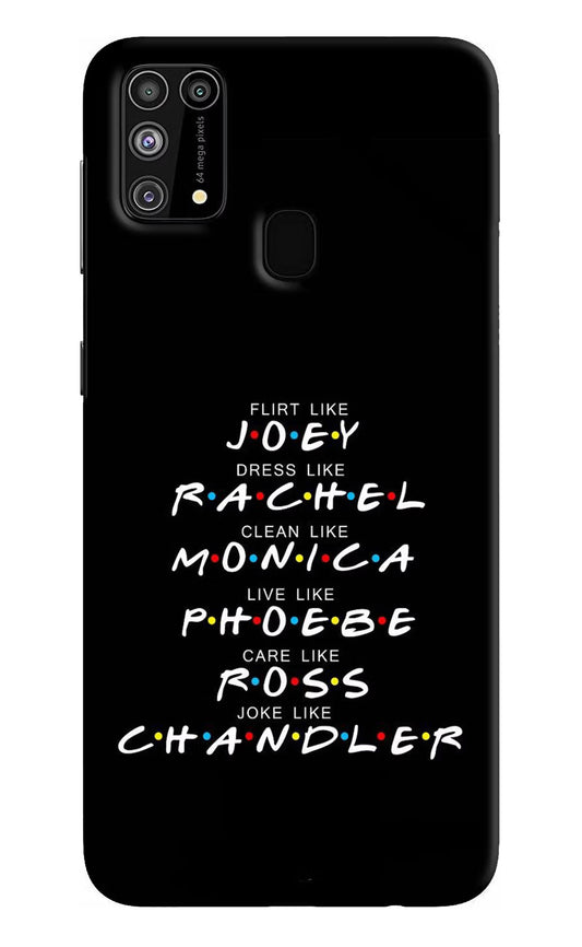 FRIENDS Character Samsung M31/F41 Hard Case Back Cover by Casekaro