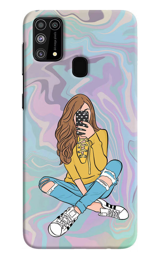 Selfie Girl Samsung M31/F41 Hard Case Back Cover by Casekaro