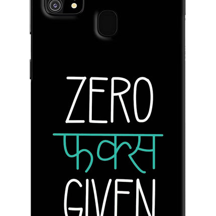 Zero Fucks Given Samsung M31/F41 Hard Case Back Cover by Casekaro