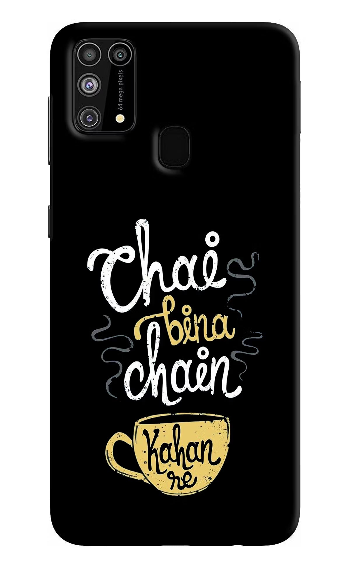 Chai Bina Chain Kaha Re Samsung M31/F41 Hard Case Back Cover by Casekaro