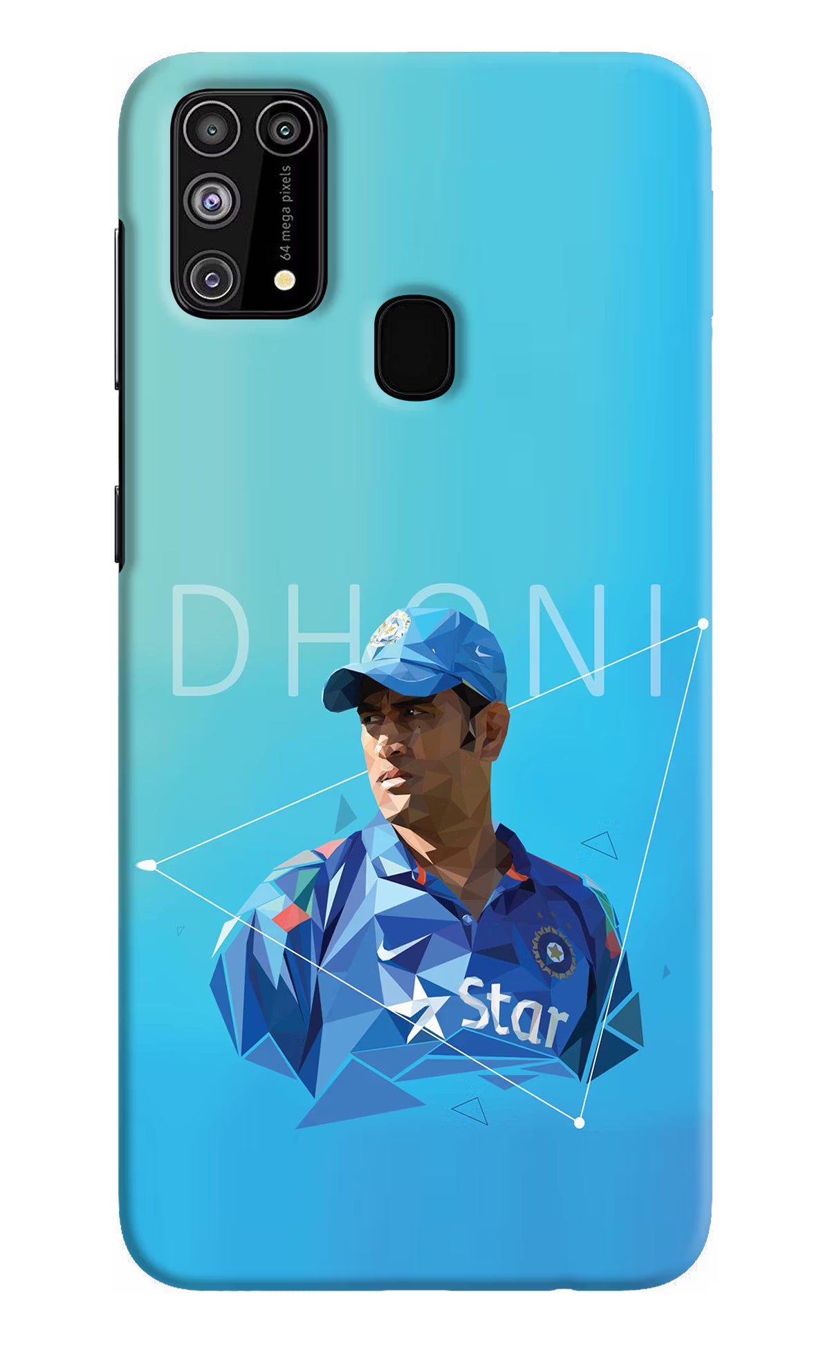 Dhoni Artwork Samsung M31/F41 Hard Case Back Cover by Casekaro