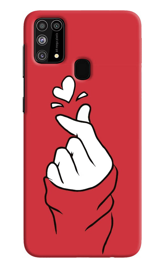 Korean Love Sign Samsung M31/F41 Hard Case Back Cover by Casekaro