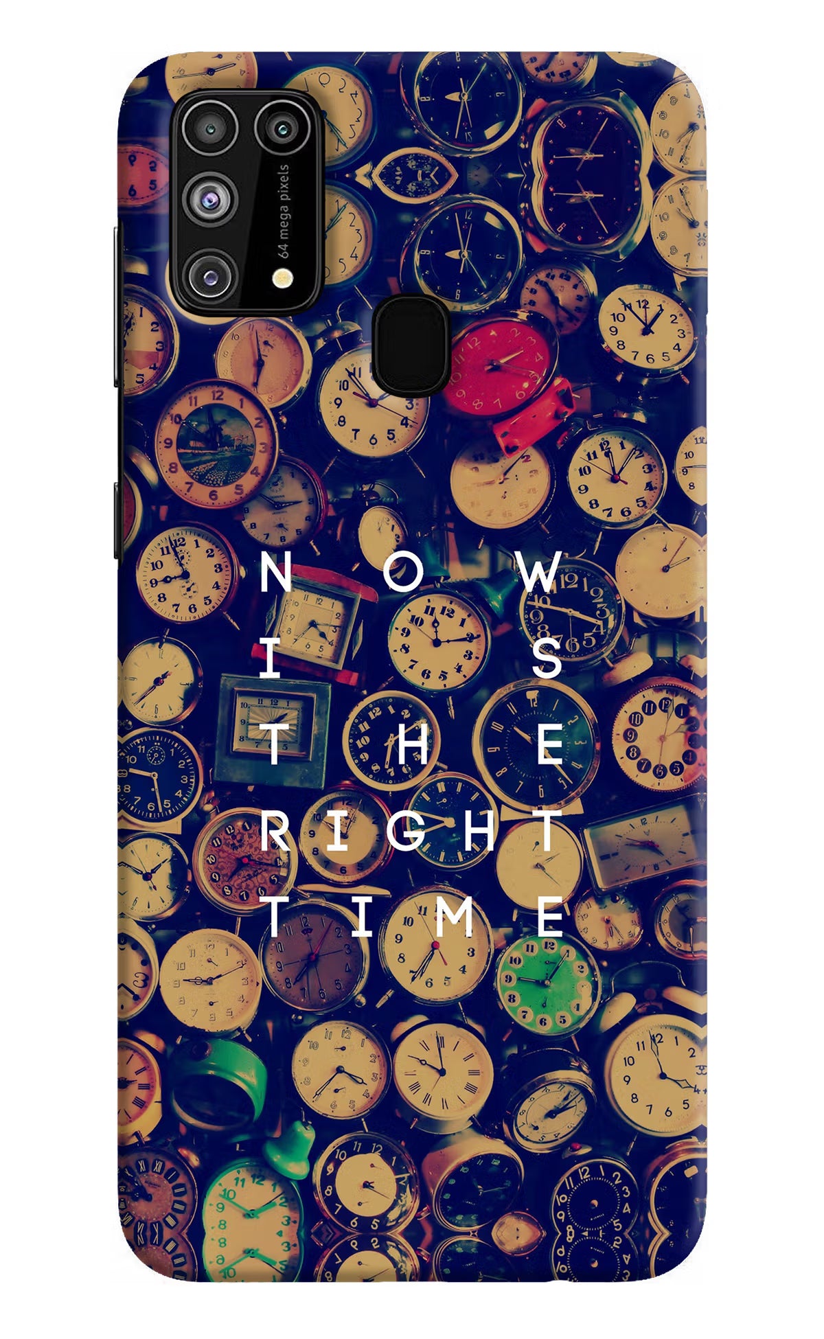 Now is the Right Time Quote Samsung M31/F41 Hard Case Back Cover by Casekaro