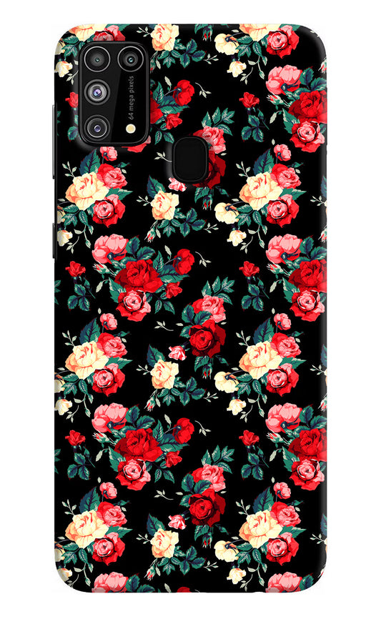 Rose Pattern Samsung M31/F41 Hard Case Back Cover by Casekaro
