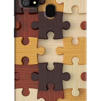 Wooden Puzzle Samsung M31/F41 Hard Case Back Cover by Casekaro