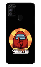 Among Us Shhh! Samsung M31/F41 Hard Case Back Cover by Casekaro