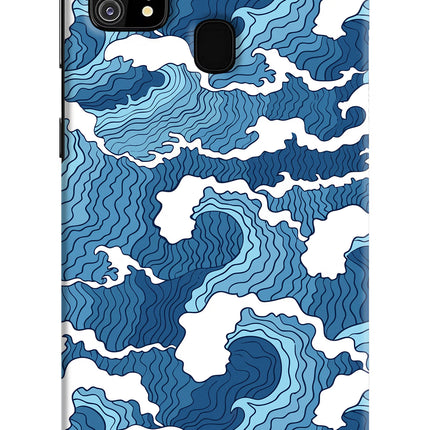 Blue Waves Samsung M31/F41 Hard Case Back Cover by Casekaro