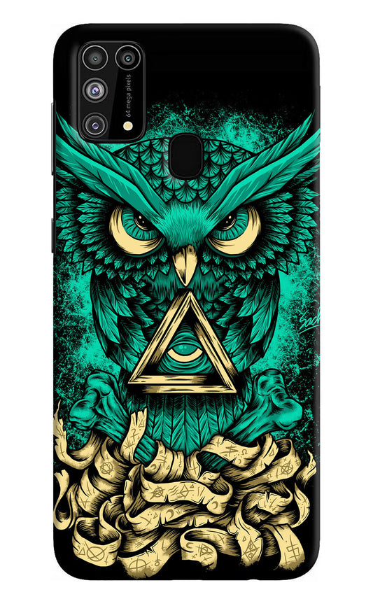 Green Owl Samsung M31/F41 Hard Case Back Cover by Casekaro