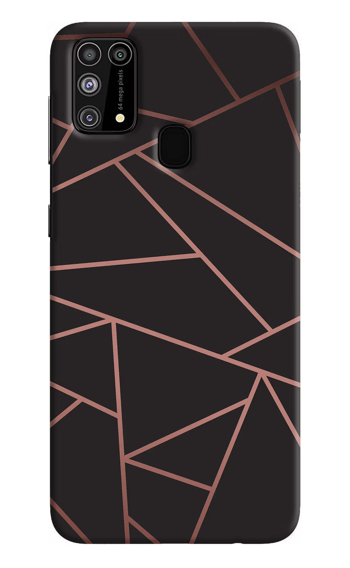 Geometric Pattern Samsung M31/F41 Hard Case Back Cover by Casekaro