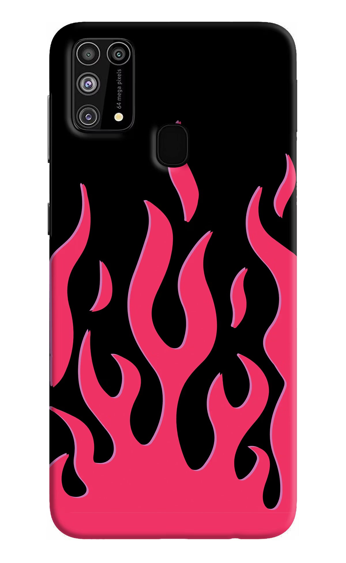 Fire Flames Samsung M31/F41 Hard Case Back Cover by Casekaro