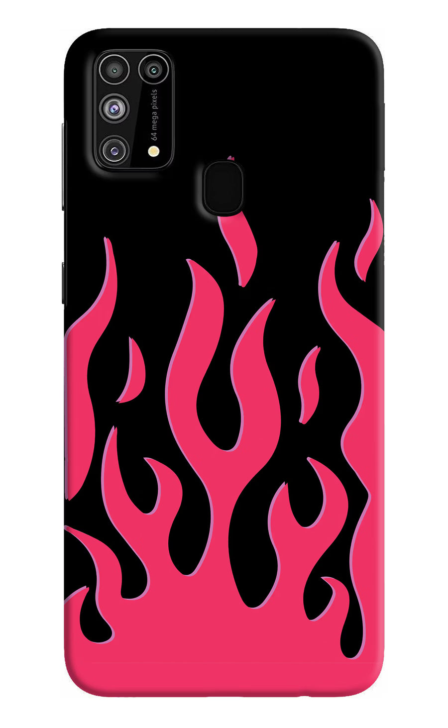 Fire Flames Samsung M31/F41 Back Cover, Hard case