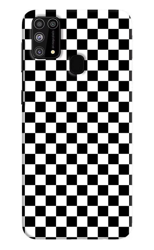 Chess Board Samsung M31/F41 Hard Case Back Cover by Casekaro