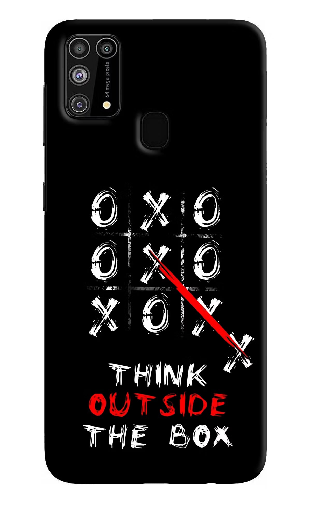 Think out of the BOX Samsung M31/F41 Hard Case Back Cover by Casekaro