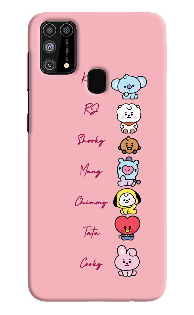BTS names Samsung M31/F41 Hard Case Back Cover by Casekaro