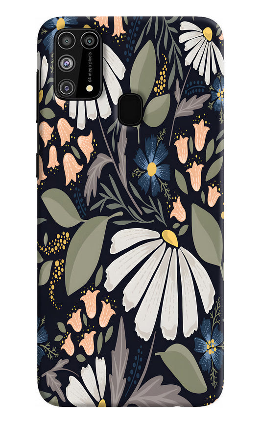 Flowers Art Samsung M31/F41 Hard Case Back Cover by Casekaro