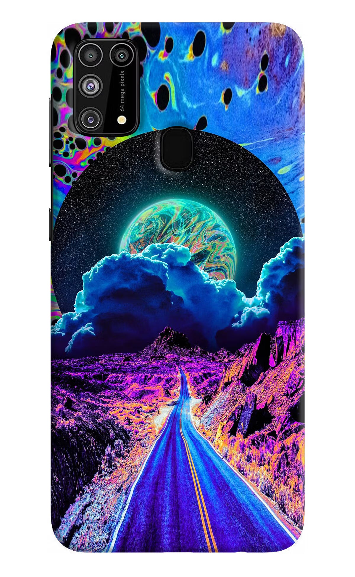 Psychedelic Painting Samsung M31/F41 Hard Case Back Cover by Casekaro