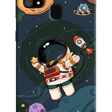 Cartoon Astronaut Samsung M31/F41 Hard Case Back Cover by Casekaro