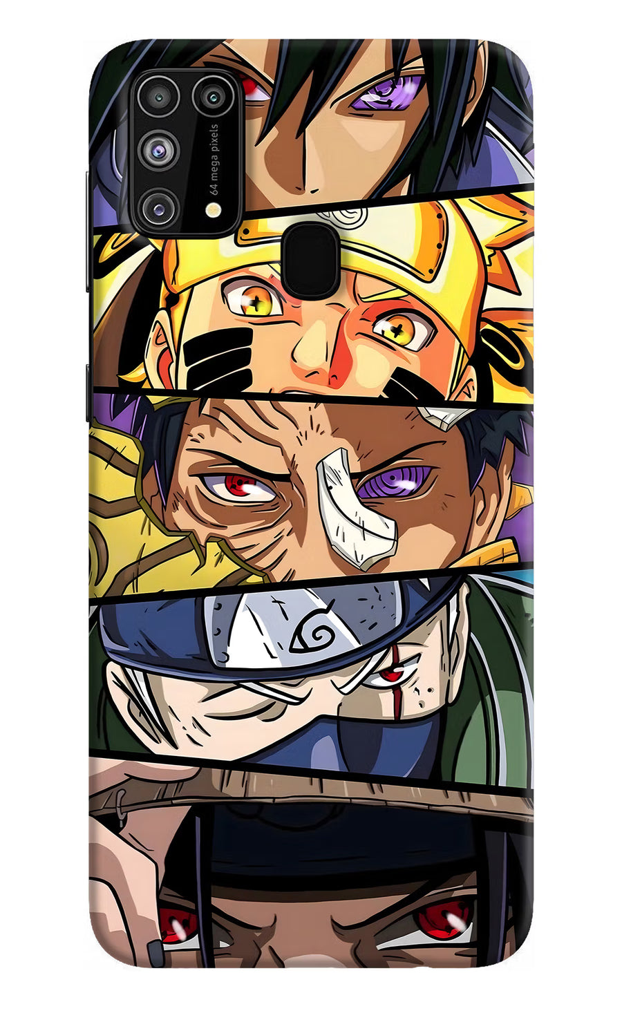 Naruto Character Samsung M31/F41 Back Cover, Hard case