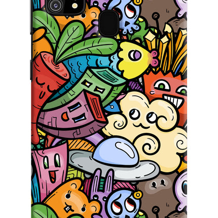 Veggie Doodle Samsung M31/F41 Hard Case Back Cover by Casekaro