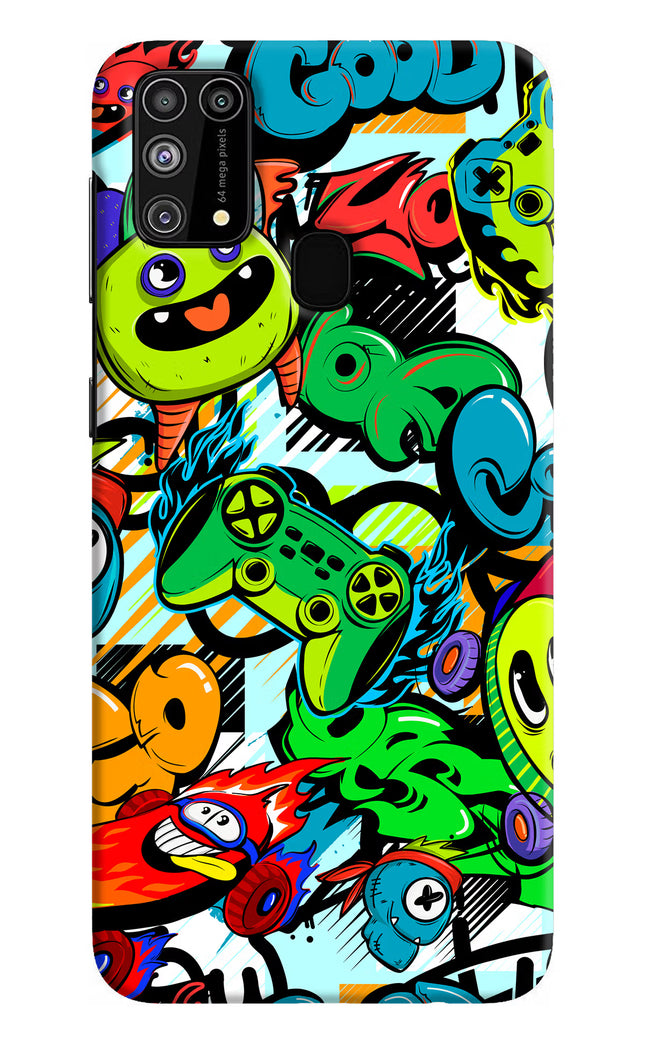 Game Doodle Samsung M31/F41 Hard Case Back Cover by Casekaro