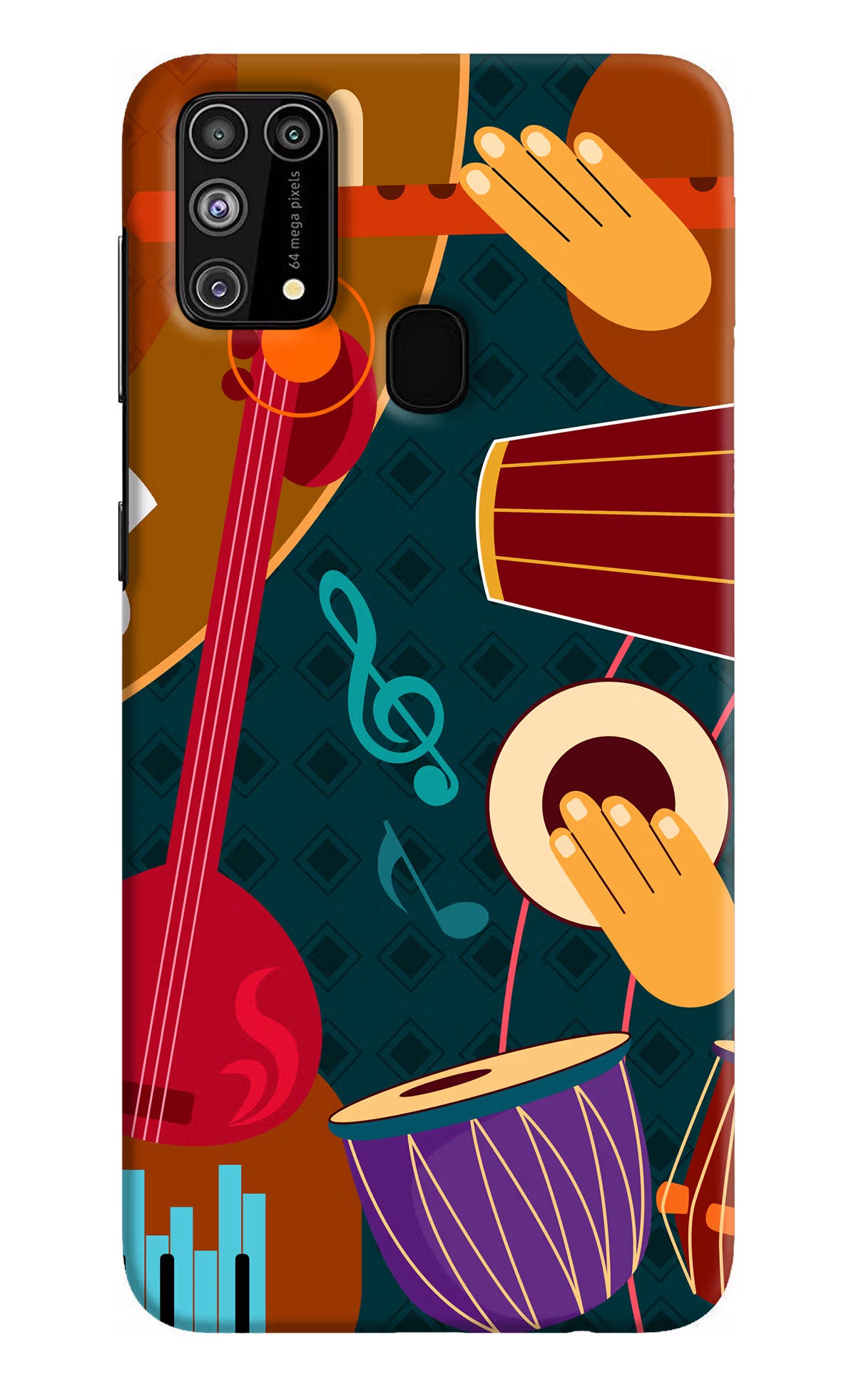 Music Instrument Samsung M31/F41 Hard Case Back Cover by Casekaro