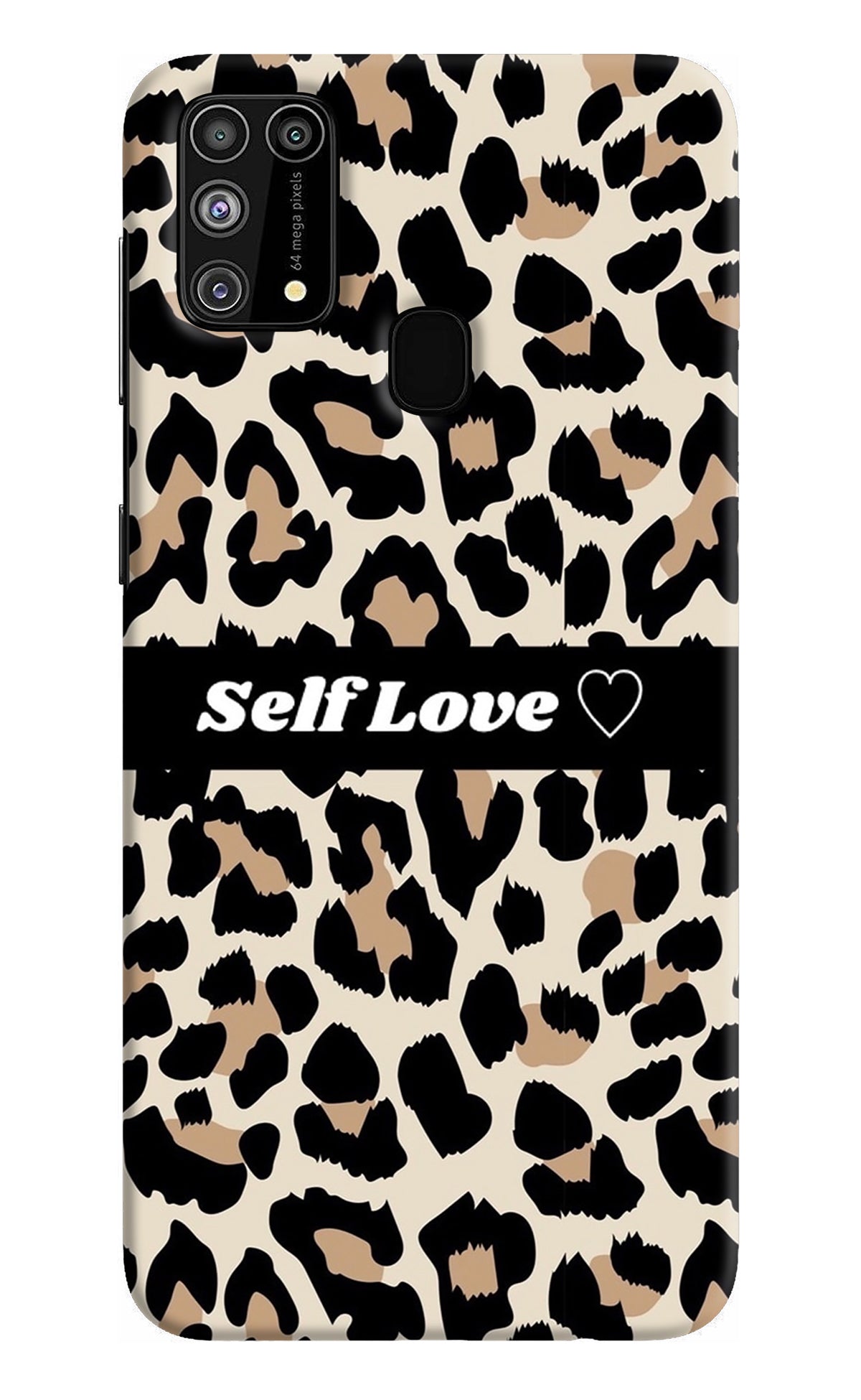 Leopard Print Self Love Samsung M31/F41 Back Cover