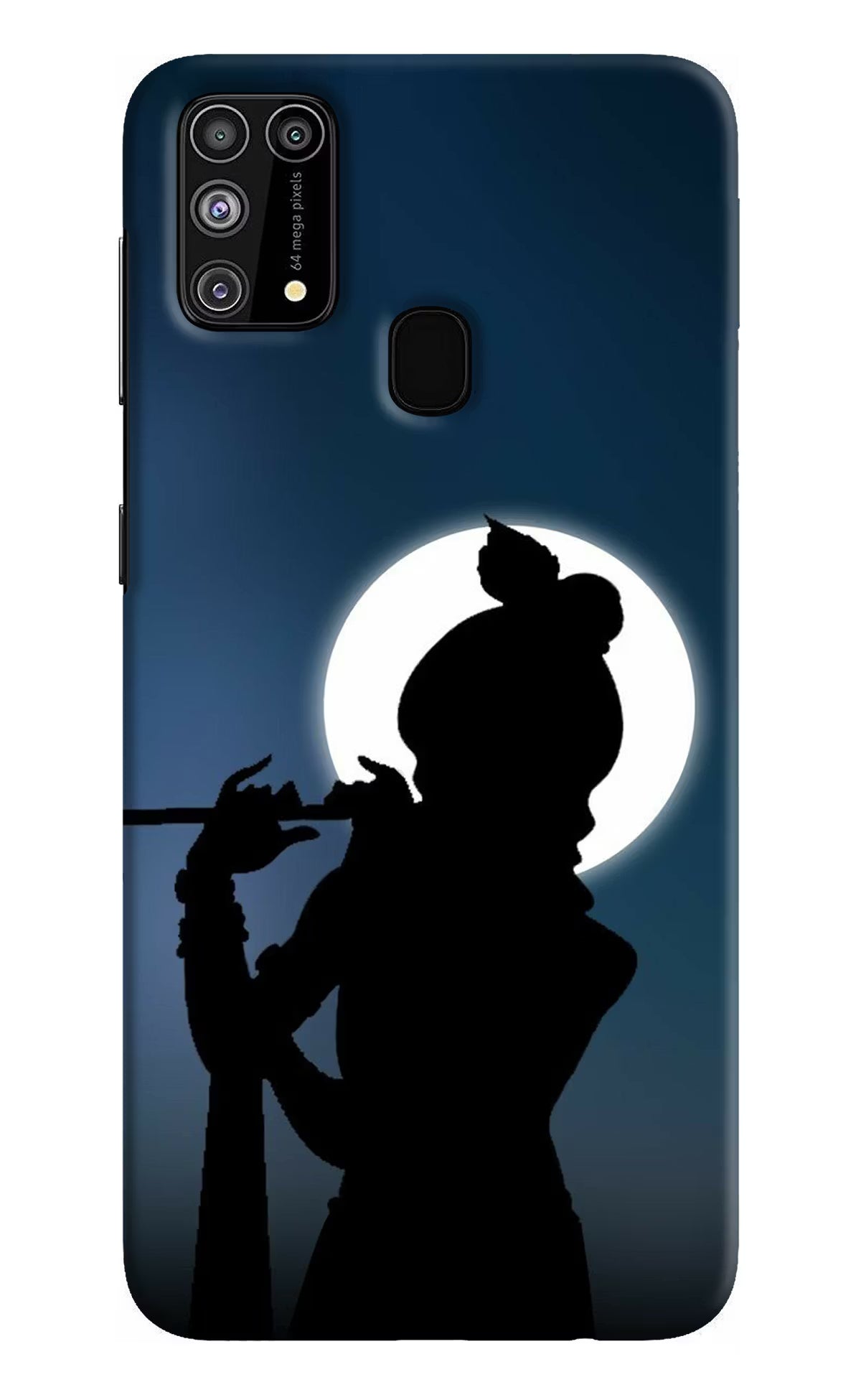 Shri Krishna Silhouette Samsung M31/F41 Hard Case Back Cover by Casekaro