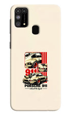 Classic Porsche 911 Samsung M31/F41 Hard Case Back Cover by Casekaro