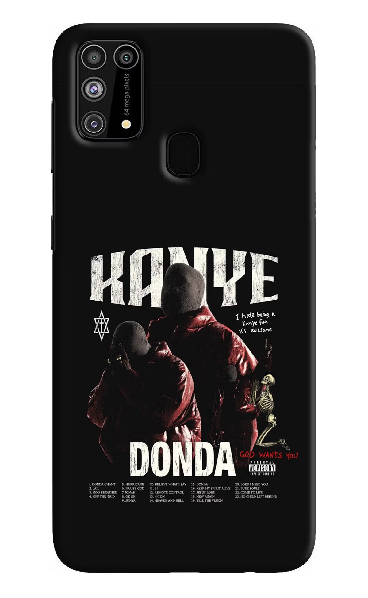 Donda Kanye West Samsung M31/F41 Hard Case Back Cover by Casekaro