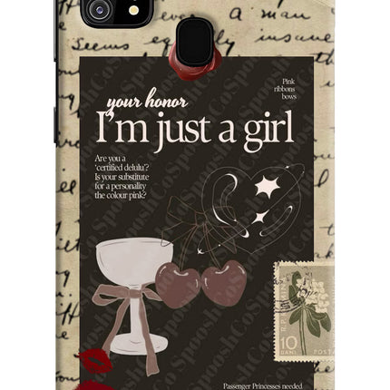 I am just a girl Samsung M31/F41 Hard Case Back Cover by Casekaro