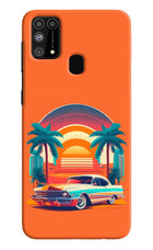 Palm Drive 80s Samsung M31/F41 Hard Case Back Cover by Casekaro