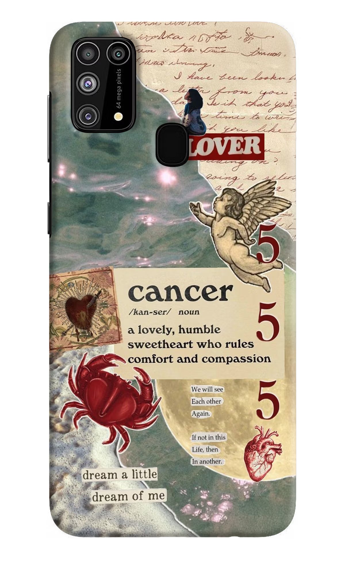 Cancer Zodiac Samsung M31/F41 Hard Case Back Cover by Casekaro