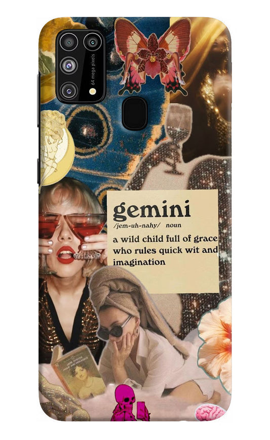 Gemini Zodiac Samsung M31/F41 Hard Case Back Cover by Casekaro