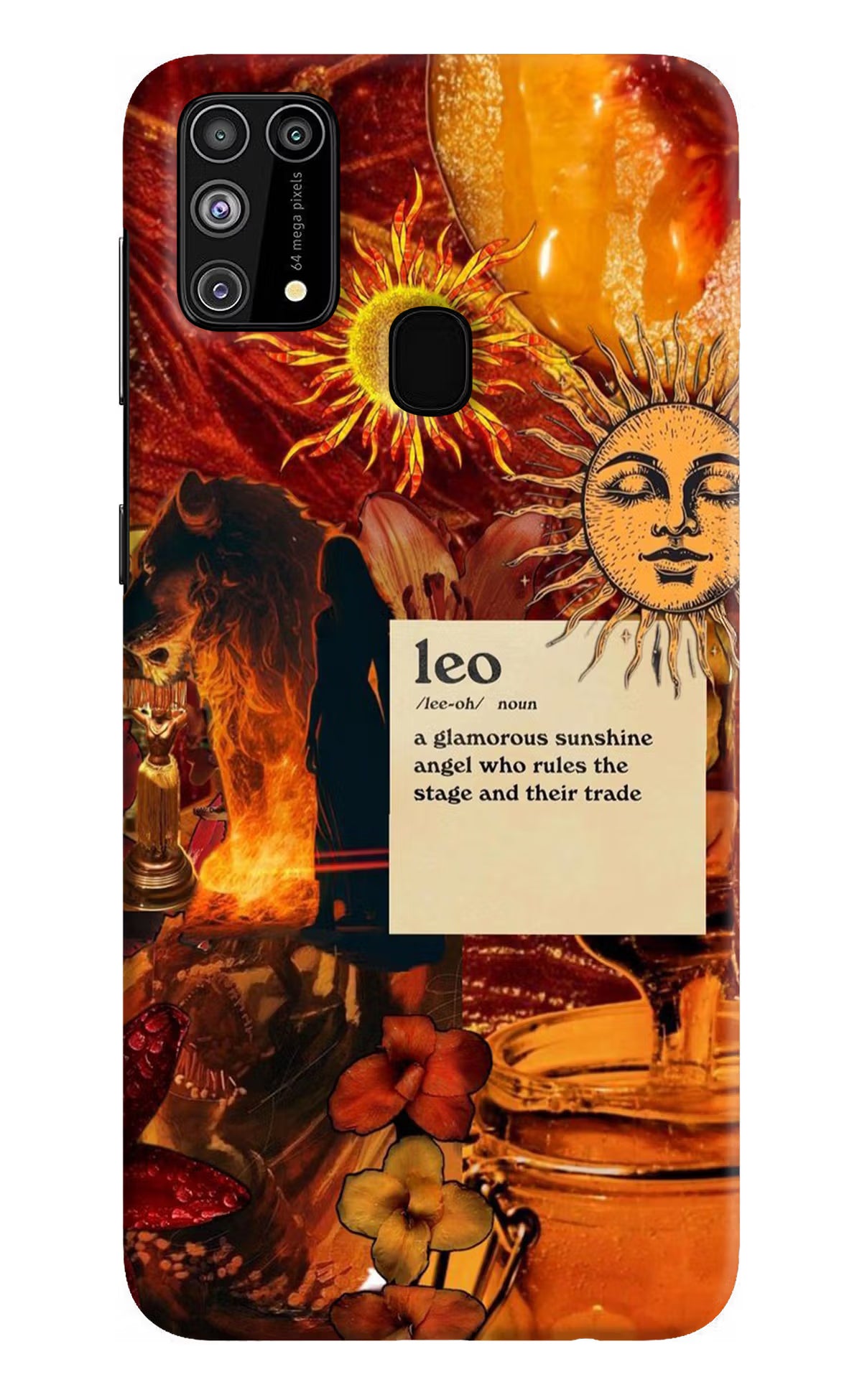 Leo Zodiac Samsung M31/F41 Hard Case Back Cover by Casekaro
