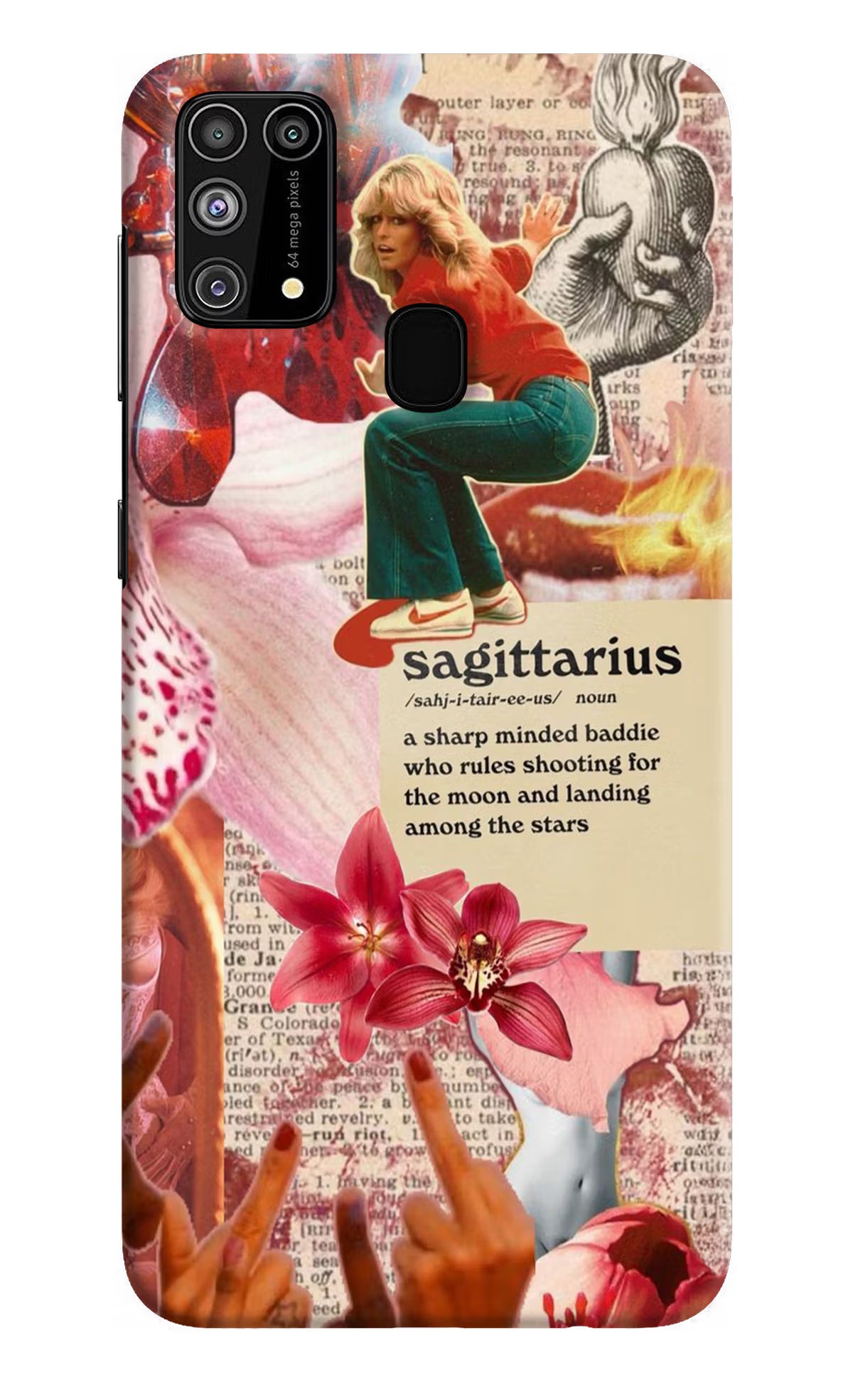 Sagittarius Zodiac Samsung M31/F41 Hard Case Back Cover by Casekaro