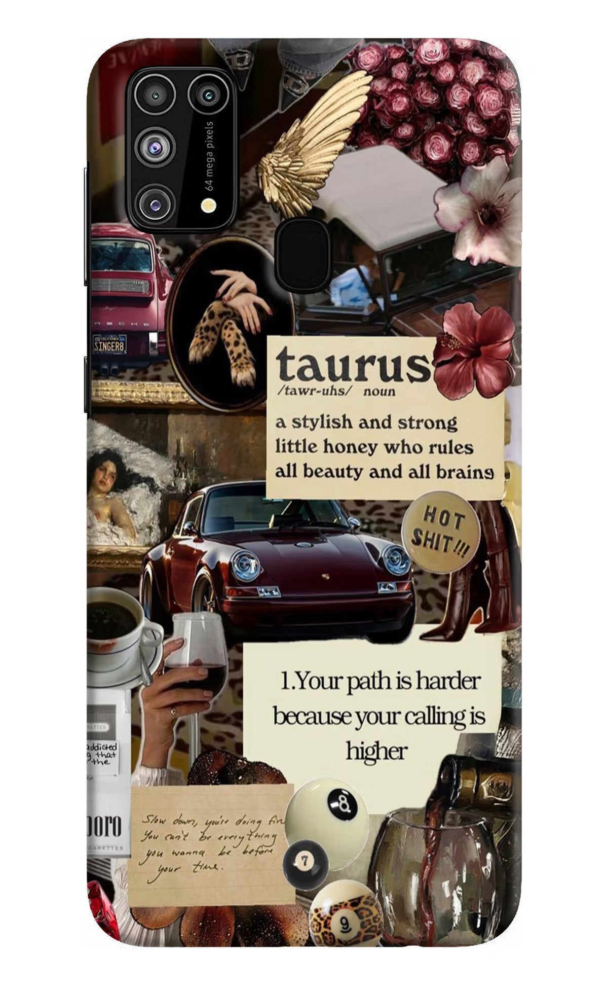 Taurus Zodiac Samsung M31/F41 Hard Case Back Cover by Casekaro