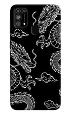 Twin Dragons Samsung M31/F41 Hard Case Back Cover by Casekaro