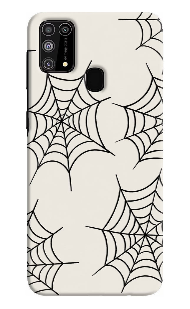 Spider Web Samsung M31/F41 Hard Case Back Cover by Casekaro